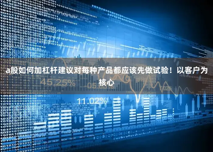 a股如何加杠杆建议对每种产品都应该先做试验！以客户为核心